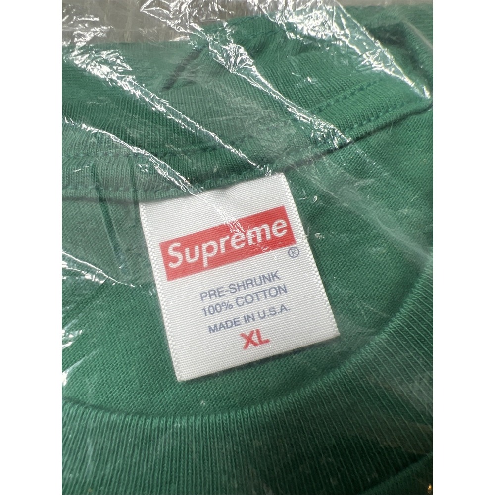 Supreme Bed Tee Pine Green FW21 Size XL Monster Under Bed Sealed Bag New! - Picture 3 of 4
